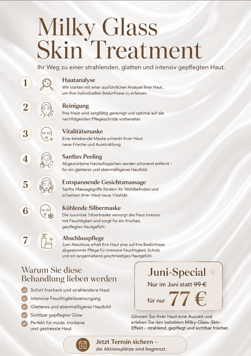 Drei wunderschöne Mädchen stehen bei La Belle Cosmetique